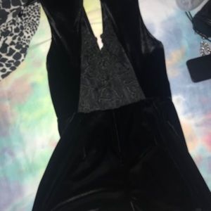 Top shop velvet romper